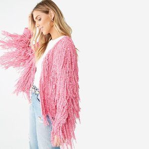 Forever 21 Shaggy Chenille Cardigan
